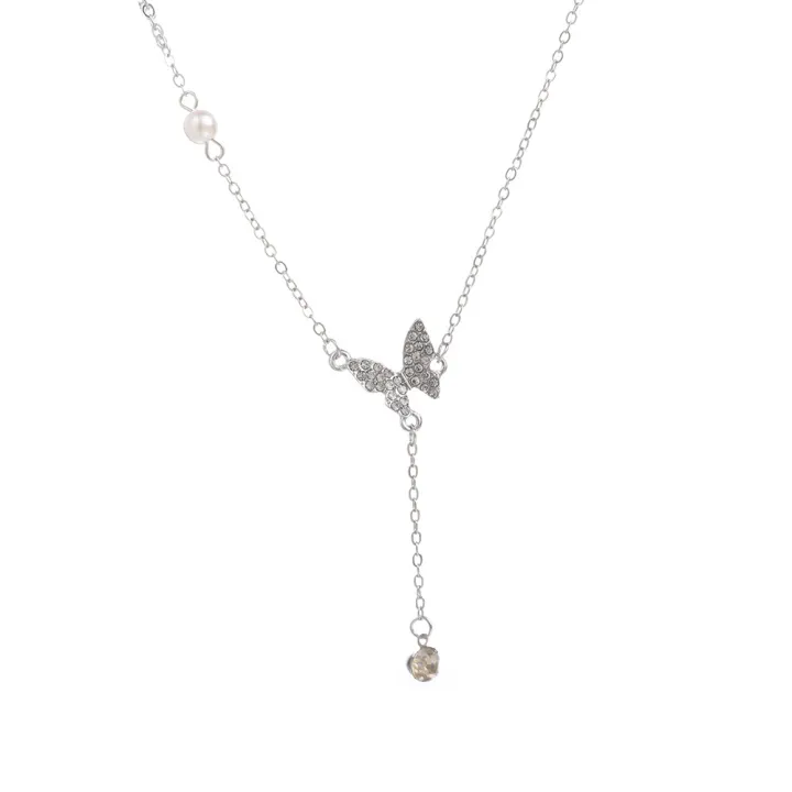 Elegant%20Sweet%20Shiny%20Fashion-studded%20Butterfly%20Pendant%20Necklace/%20Fashion%20Light%20Luxury%20Simple%20Zircon%20Butterfly%20Women%20Clavicle%20Chain%20-%20Image%202