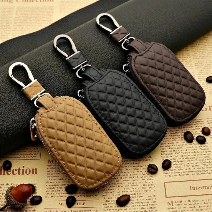 PU%20Leather%20Key%20Holder%20Case%20Keychain%20Pouch%20Bag%20Car%20Wallet%20Key%20Ring%20Unisex%20-%20Image%203