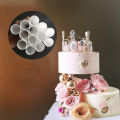 10Pcs Cake Dowels White Plastic Cake Support Rods Round Dowels Straws Reusable BAWEI.
