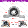 Zinc Alloy KP001 P001 Pillow Block Mounted Ball Bearing 12mm Bore Diameter For CNC Machine 3D Printer All Kinds Of Electronics Projects.