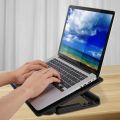 Gaming Laptop Cooler stand, Portable Ultra-Slim Silent Laptop Notebook Cooling Pad, USB Powered Silent With 4 Fans, with LED Quiet Slim, Light Weight Cooler Laptop Cooling Pad Stand height adjustments Laptop table.