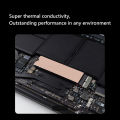 0.8/1mm/2mm Lap Copper Solid State Hard Disk Cooler Radiator M.2 Nvme Ssd Heatsink With Thermal Pad For M.2 2242 2280. 
