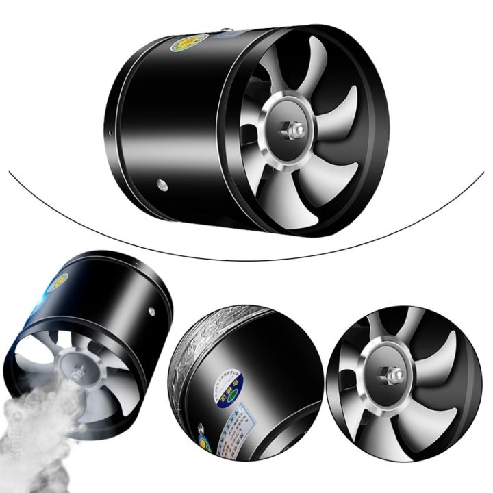 2800RPM Mini Extractor Metal 4 6 8 Inch Pipe Air Ventilator Toilet Wall Fan Low Noise Kitchen Air Ventilator for Bathroom Toilet