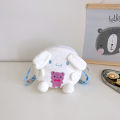 【Hot-Selling】 Plushies Sanrio Bag Kuromi Plush Shoulder Bag Melody Kawaii Hello Kitty Handbag Cinnamoroll Backpack Makeup Bag. 