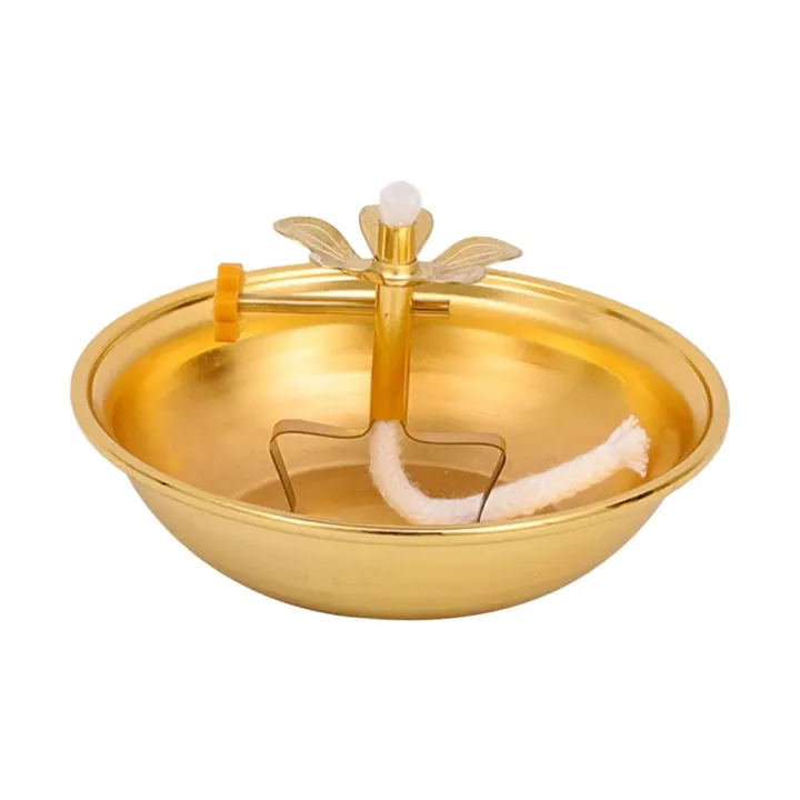 Ghee%20Lamp%20Holder%20Alloy%20Altar%20Supplies%20Tibetan%20Dimmable%20Tea%20Light%20Holder%20for%20Tabletop%20Bedroom%20Home%20Living%20Room%20Decoration%20-%20Image%202