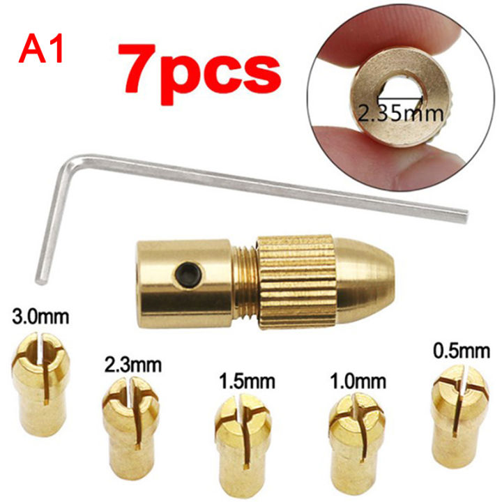 7pcs%202.35/3.17mm%20Brass%20Collet%20Mini%20Drill%20Chucks%20For%20Electric%20Motor%20Shaft%20Drill%20Encounter%20-%20Image%202