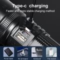 1000000 Lumens 500W NEW Wick Powerful Flashlight Rechargeable Tactical Flash Light Long Range 3000M Search Lamp With Side Light. 