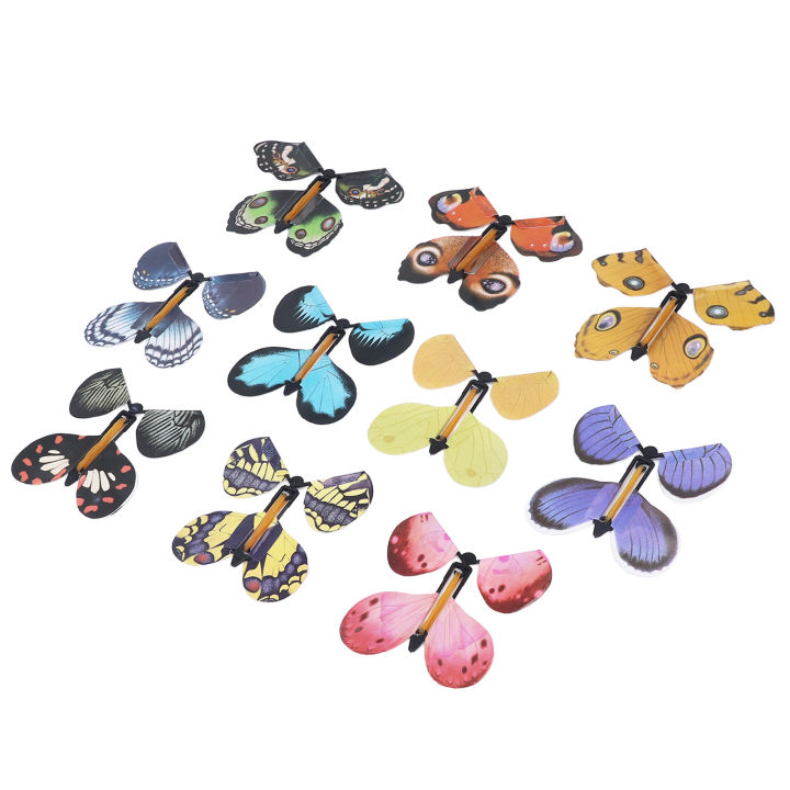 Rubber Band Butterfly, Lifelike Delicate Decoration Wind Up