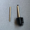 Toilet brush brush head 16mm stainless steel two-section brush rod TPR soft rubber silicone brush head soft bristle brush head manufacturer.