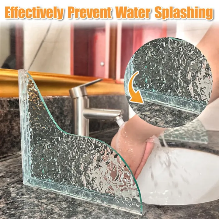 2%20Pcs%20Shower%20Corner%20Water%20Guard%20Crystal%20Shine%20Splash%20Guard%20for%20Bathtub%20with%20Self-Adhesive%20-%20Image%202