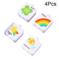 【Limited Quantity】 1/4Pcs Mini Square Portable Sauce Bottle Bento Sub-Bottling Plastic Sauce Boxes Dounp. 
