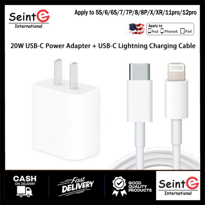 iPhone Fast Wall 20 watts USB, Type-c Fast charging cable for 12