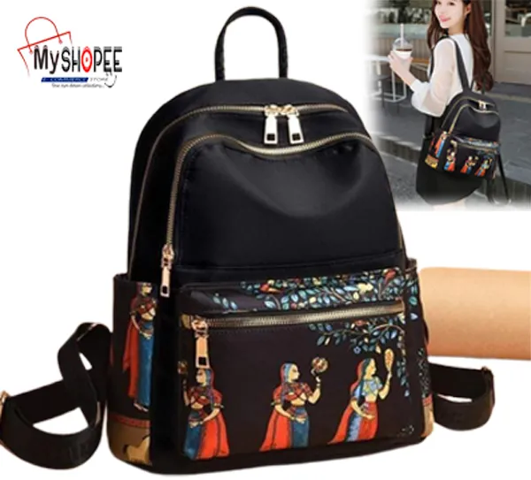 Girls%20Printing%20School%20Backpack,%20Large%20Capacity%20Nylon%20Rucksack%20Multilayer%20Crossbody%20&%20Shoulder%20Bags,%20Waterproof%20Travel%20Ladies%20Bags%20-%20Image%204