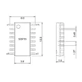 IC Test Socket Narrow Body SOP16 To DIP16 Burning Socket Programming Socket IC Test Socket Tetuo. 