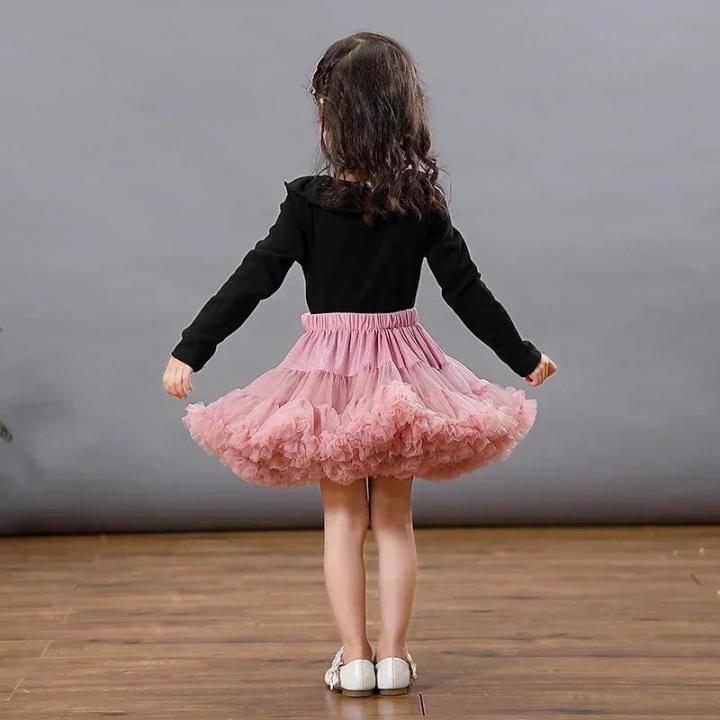HOT%20Girls%20Tutu%20Skirts%20Solid%20Fluffy%20Tulle%20Princess%20Ball%20Gown%20Pettiskirt%20Kids%20Ballet%20Party%20Performance%20Dress%20for%20Children%20PP001%20Shapewear%20-%20Image%203