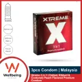 SMC Xtreme 3in1 (Dotted, Ribbed & Contured) Premium Condom for Men | 3pcs Pack | Malaysia. 