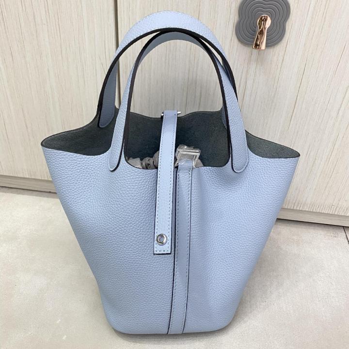 TOGO%20first%20layer%20cowhide%20h's%20vegetable%20basket%202024%20new%20fashion%20soft%20cowhide%20bucket%20bag%20handbag%20-%20Image%207