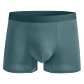 One-Piece Ice Silk Seamless Men's Underwear Boxers Mesh Breathable Antibacterial Crotch Lightweight Super Elastic Quick-Drying Boxer.