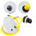 Portable Foot Air Pump Compact Plastic for Fishing Inflatable Boat Rubber Dinghy Kayak. 