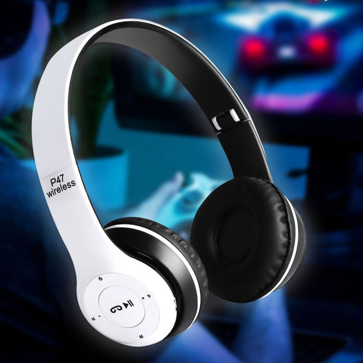 P47%20Wireless%20Headset%20Over%20Ear%20Headphones%20Noise%20Cancelling%20Bluetooth-Compatible%205.0%20Sports%20Game%20Headset%20Built-in%20Mic%20Mp3%20Player%20-%20Image%206