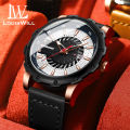 LouisWill Fashion Men Watches Quartz Watches Business Casual Wristwatches Leather Watch Luminous Pointers Watch 3ATM Waterproof Watch With Calendar. 