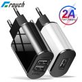 Universal Mobile Phone Charger 5V1A/5V2A USB Travel Charger Portable Wall Charger for iphone samsung Adapter EU Plug Black/White. 
