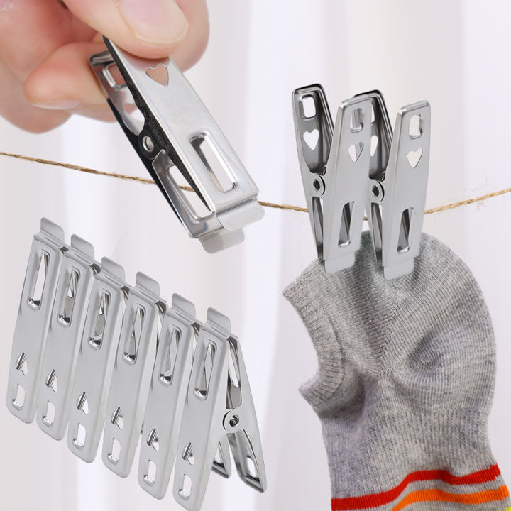 1/10/20pcs%20Stainless%20Steel%20Clothes%20Pegs%20Clips%20Household%20Clothing%20Sealing%20Clip%20Windproof%20Clips%20Hang%20Pins%20Metal%20Clips%20-%20Image%202