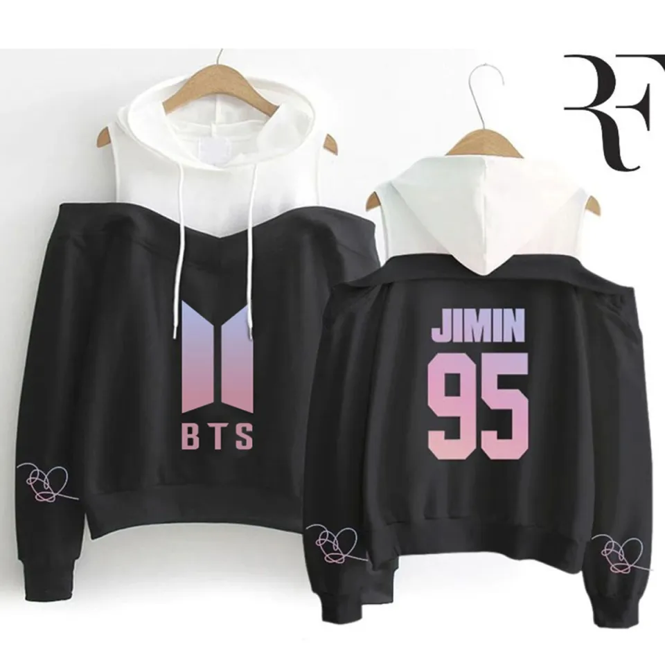 Bts black and white hoodie best sale