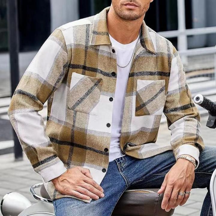 Men%20Vintage%20Shirt%20Jacket%20Men's%20Plaid%20Print%20Shirt%20Coat%20Casual%20Button%20Down%20Jacket%20with%20Long%20Sleeve%20Fleece%20Shacket%20for%20Autumn%20-%20Image%206