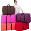 Portable Women Go Abroad Baggage Bag Large Capacity Oxford Waterproof 74L-112L Travel Bag Move House Storage Bag Extra Large.
