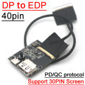 2K 4K DP To EDP Driver Board EDP Signal Adapter 240HZ 120HZ 60HZ 40pin 30pin LED LCD Display Projection Screen Coaxial Cable. 