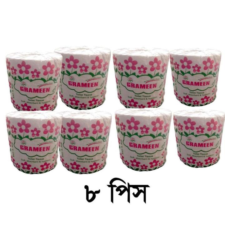 GRAMEEN Toilate Tissue Reguler PINK --8 PCS