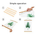 Magnetic Poster Frame Hanger Reusable Easy To Install Easy Operation Wood Poster Hanger Pine Replaceable for Maps for Pictures. 