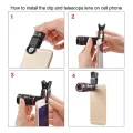 12X 20X Mobile Phone Telescope Lens Universal HD Optical Zoom Camera Telescope Lens with Clip Special Lens for Camping Watching. 