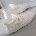 Little White Shoes Women's 2023 New Running Shoes Ins Trendy Women's Shoes Korean Version Casual Sneakers for School Girls.