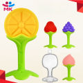 Fruit Shaped Silicone Baby Teether Non-toxic Safety Soft Teether for Baby Teething Relief Toddlers Baby Teething Toy Gift. 