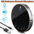 USB Conference Speaker Microphone Bluetooth 360° Omnidirectional Mic Speakerphone Volume Mute Control for Notebook Mobile Phone. 