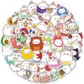 10/30/50pcs Kawaii Cartoon Chubby Rabbit Molang Stickers Aesthetic DIY Stationery Laptop Phone Diary Cute Sticker for Kids Girls. 