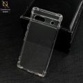 Google Pixel 7A Airbag Silicone Case Crystal Clear Soft Tpu - Transparen. 