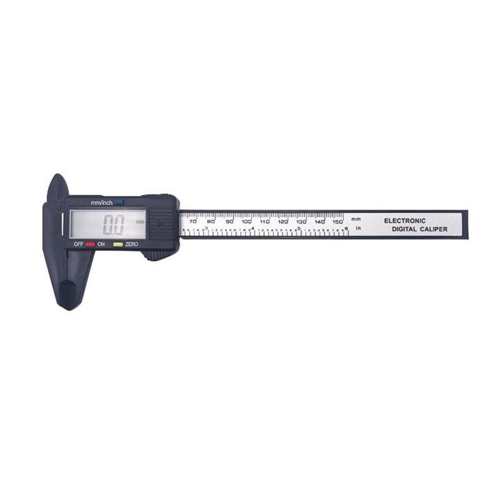 Digital Vernier Caliper 6 Inch 0-150mm Stainless Steel Caliper LCD Electronic Carbon Fiber Altimeter Micrometer Measuring Tool-D