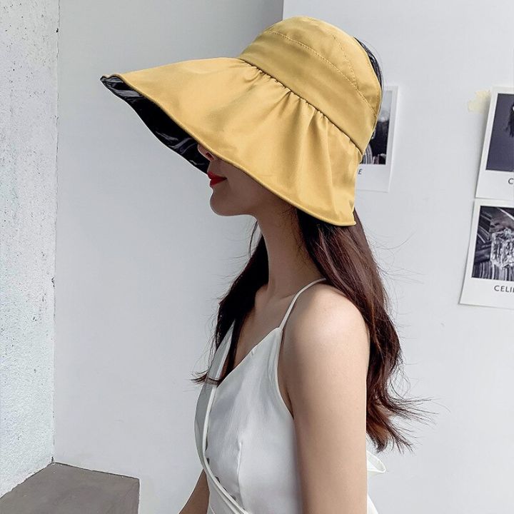 Summer%20Ladies%20Sun%20Hat%20Foldable%20Big%20Brim%20Wide%20Brim%20Beach%20Vacation%20Travel%20Hat%20UV%20Protection%20Ladies%20Panama%20Fisherman%20Hat%20-%20Image%205