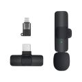 K8 Wireless Microphone Professional Lapel Lavalier Microphone Remove Noise For Type C Microphone. 