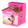 Deli E9138 House Shape Cartoon Pen Stand – Assorted Colors Cute Desk Organizer for Kids & Office Use. 