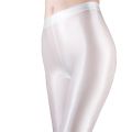 CKAHSBI Spandex Black White Women Satin Glossy Leggings Shiny Neon High Waist Stretch Workout Fitness Tights Fitness Trousers. 