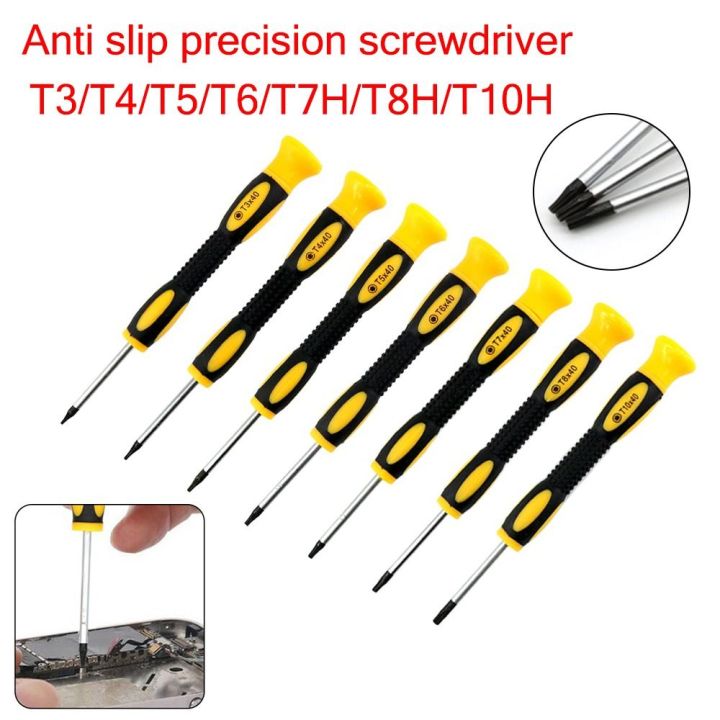 【On Sale】 Professional T3/T4/T5/T6/T7H/T8H/T10H Torx Screwdriver With Hole Plastic Disassembly Repair Tools Improvement Tool for xbox 360, xbox one,ps3,ps4 Home