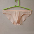 Free Feel Ice Silk Seamless Mens Briefs Solid Underpants Ultra-Thin Panties Male Seamless Low Waist Soft Underwear.