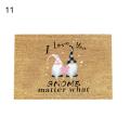 Welcome Mat Scratch Resistant Multifunctional Gnome Decorative Door Rug. 