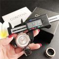 New Ladies Wrist Watches New Fashion Dress Watch Women Crystal Diamond Watches Stainless Steel Silver Clock Women Montre Femme.