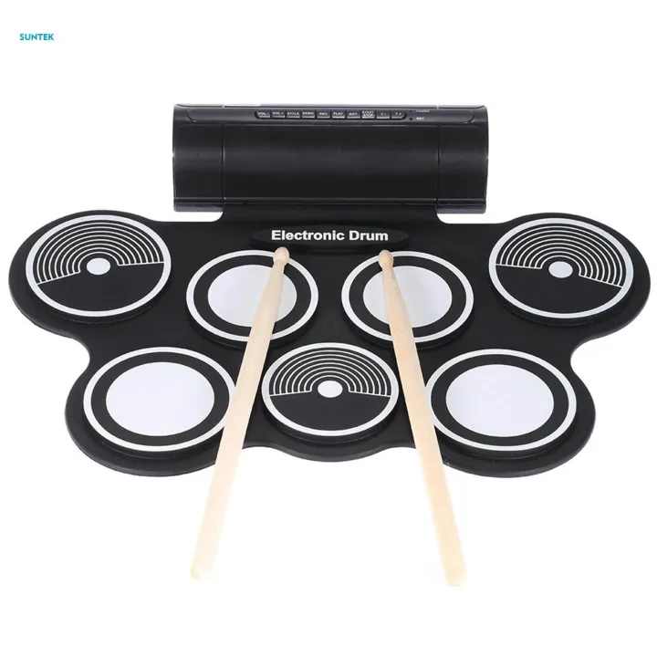 Electronic%20Drum%20Pad%20Compact%20for%20Kids%20with%20Headphone%20Jack%20Tabletop%20Drum%20Set%20-%20Image%203
