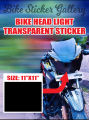 Transparent sticker for Headlight / Visor of Bike and car   ( Waterproof & Premium quality)/ Bike Sticker Gallery. 